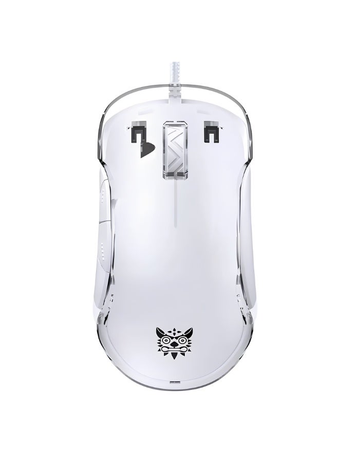 onikuma CW925 RGB Wired eSports Gaming Mouse with Adjustable DPI up to 12800, Lightweight Ergonomic Design, Smart Precision Sensor, Customizable RGB Backlit, Durable Performance for PC Gaming - Image 2